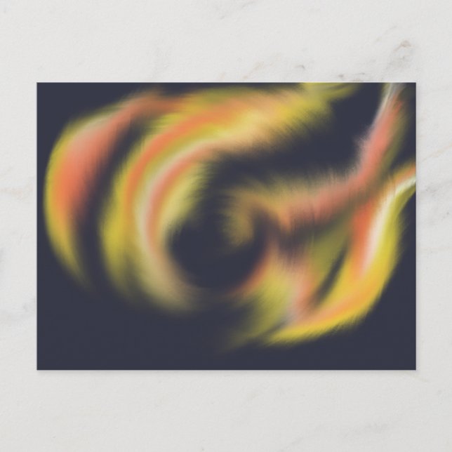 Pentecost Holy Spirit Fire Christian Worship Art Postcard (Front)