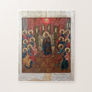 Pentecost Orthodox Christian Byzantine Icon Jigsaw Puzzle