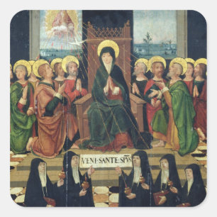 Pentecost Square Sticker