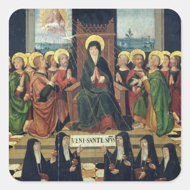 Pentecost Square Sticker (Front)
