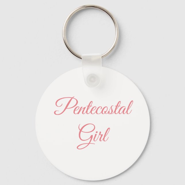 Pentecostal Girl Keychain (Front)