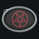 Pentegram Buckle Oval Belt Buckle<br><div class="desc">Join Us On Facebook! Http://www.facebook.com/Heavy.Metal.Hitman</div>