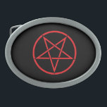 Pentegram Buckle Oval Belt Buckle<br><div class="desc">Join Us On Facebook! Http://www.facebook.com/Heavy.Metal.Hitman</div>