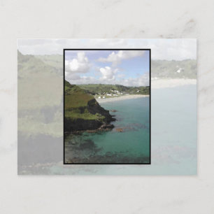 Pentewan. Cornwall. Scenic coastal view. Postcard