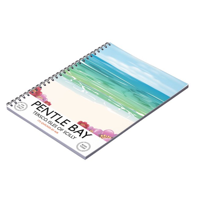 Pentle Bay, Tresco, Isles of Scilly Notebook (Left Side)