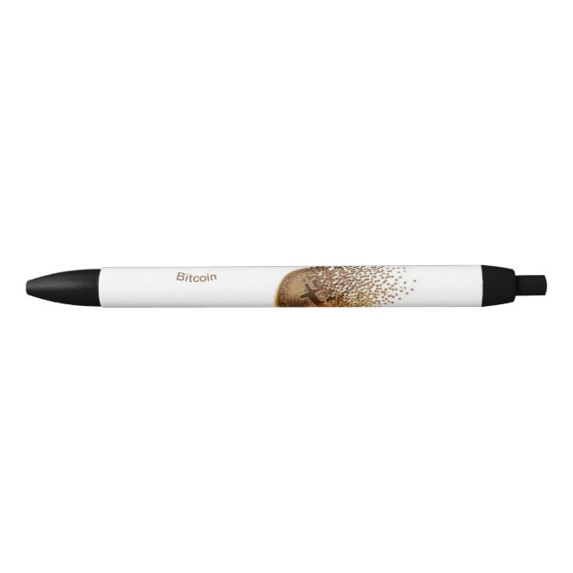 penxs bitcoin black ink pen (Front)
