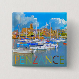 Penzance 15 Cm Square Badge