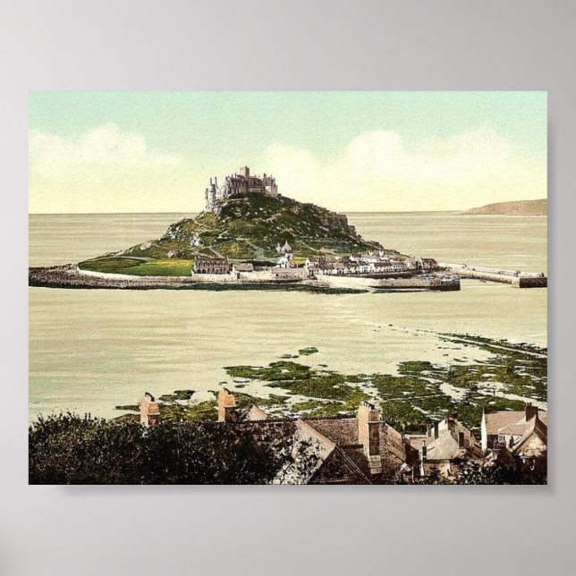 Penzance, St. Michael's Mount, Cornwall, England c Poster (Front)