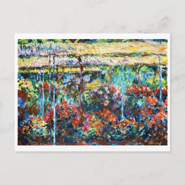 Peonies, 1887 Claude Monet cool, old, master Postcard (Front)