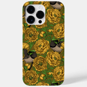 Peonies and wrens Case-Mate iPhone 14 pro max case