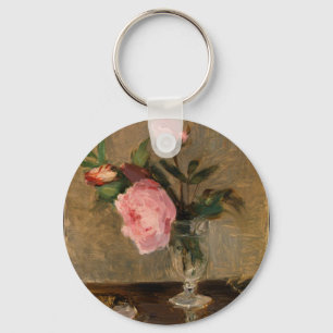 Peonies Berthe Morisot Fine Art Key Ring