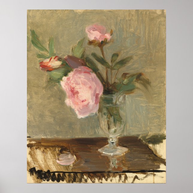 Peonies - Berthe Morisot Fine Art Poster (Front)