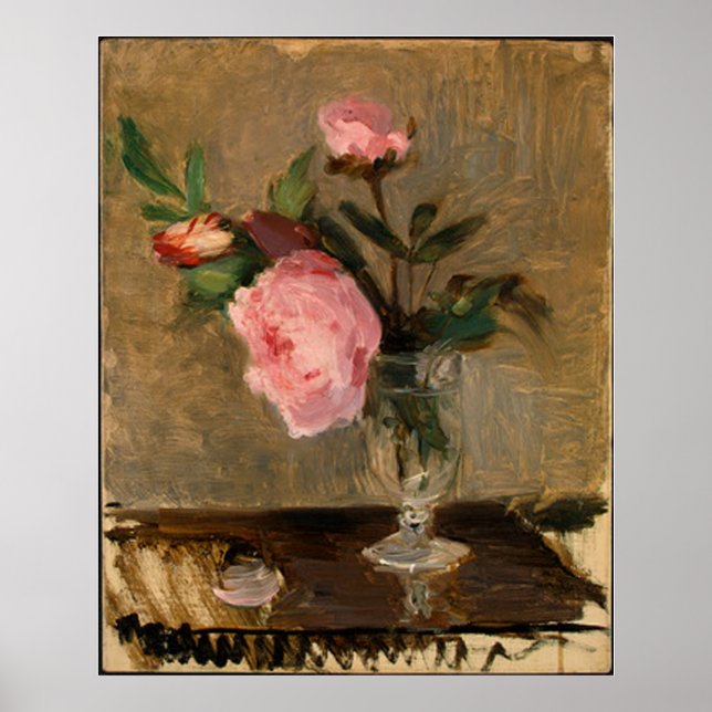 Peonies Berthe Morisot Fine Art Poster (Front)