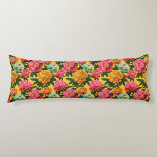 Peonies Botanical Warm Interiors Cottagecore Trave Body Cushion