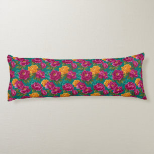 Peonies Bouquet Diy Décor Unique Outdoor Body Cushion