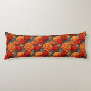 Peonies Bouquet Home Furnishings Hawaiian Nexk Body Cushion