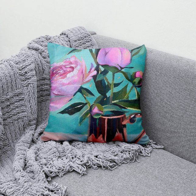 Peonies bouquet Pillow (Creator Uploaded)