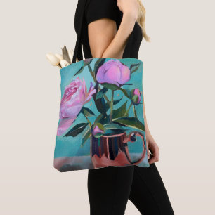 Peonies bouquet Tote bag