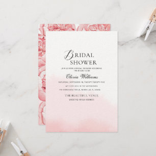 Peonies Bridal Shower Invitation