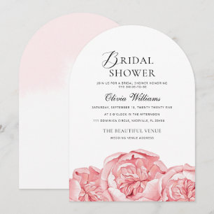 Peonies Bridal Shower Invitation