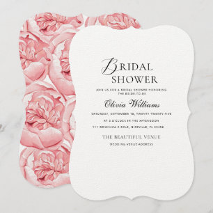 Peonies Bridal Shower Invitation