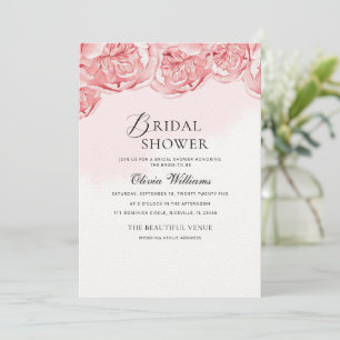 Peonies Bridal Shower Invitation 