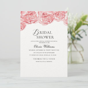 Peonies Bridal Shower Invitation