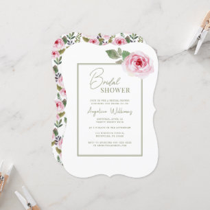Peonies Bridal Shower Invitation