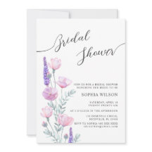 Peonies Bridal Shower Invitation