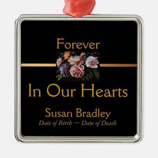 Peonies by Anselm Feuerbach Personalised Ornament (Front)