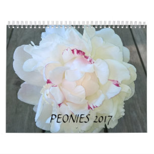 Peonies Calendar 2017