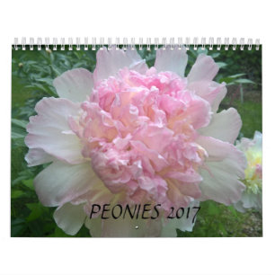 Peonies Calendar 2017