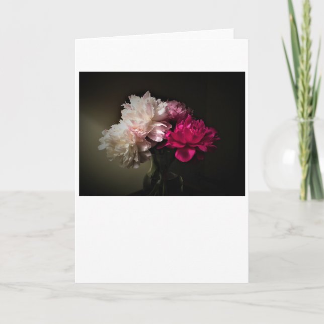 Peonies, card (Front)