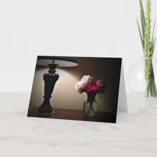 Peonies, card