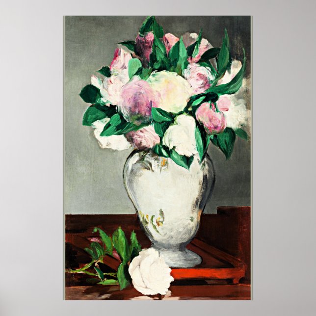 Peonies, famous Edouard Manet painting Poster (Front)