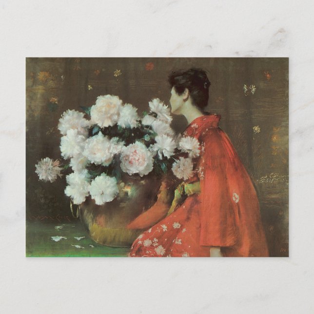 Peonies Fine Art Postcard (Front)