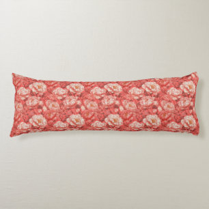 Peonies Floral Rustic Decor Boho Outdoor Body Cushion