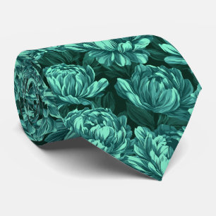 Peonies Flower Father Day Commencement Tie