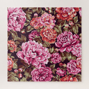 Peonies in Bloom Jigsaw Puzzle