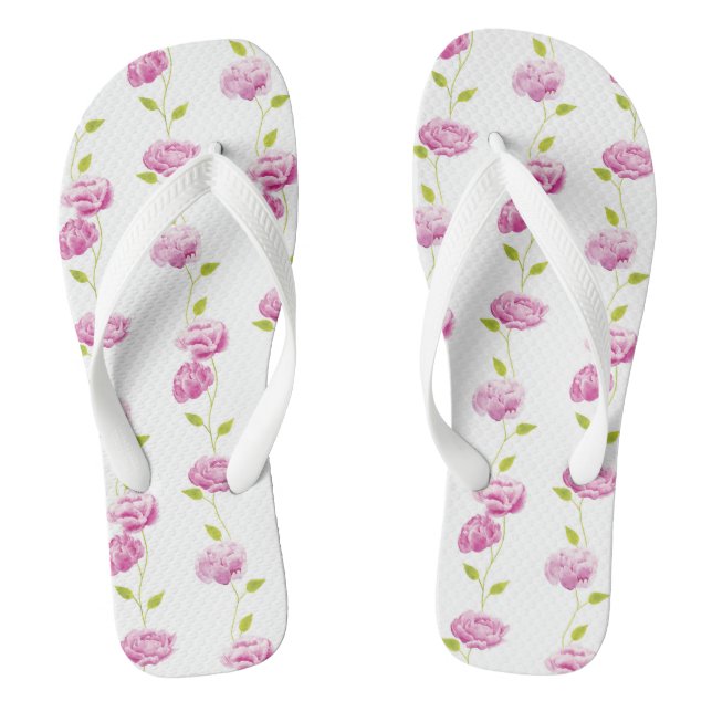 Peonies in the Orangery Jandals (Footbed)