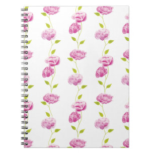 Peonies in the Orangery Spiral Notebook