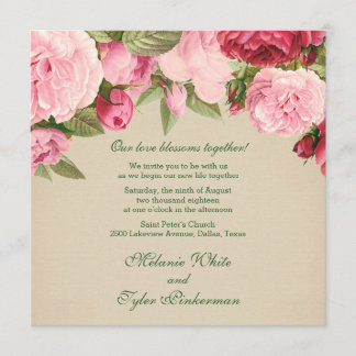 Peonies Invitation