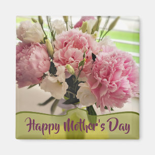 Peonies Mother's Day Floral  Magnet