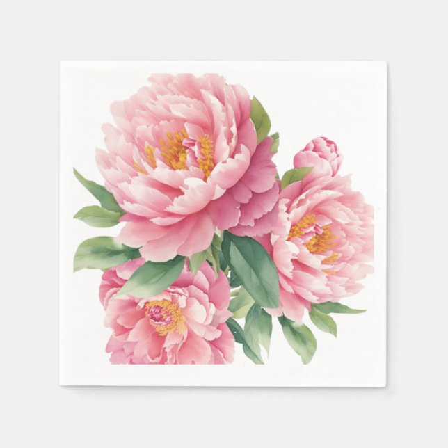 Peonies Napkin (Front)