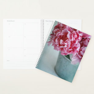 Peonies on the Table Planner