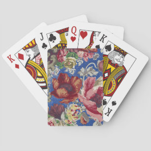 Peonies & roses,Vintage Baroque Floral Patterns Playing Cards