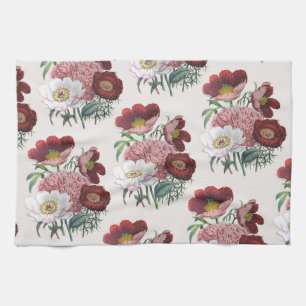 Peonies Tea Towel