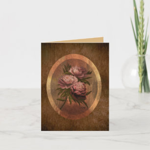 Peonies Thank You Card