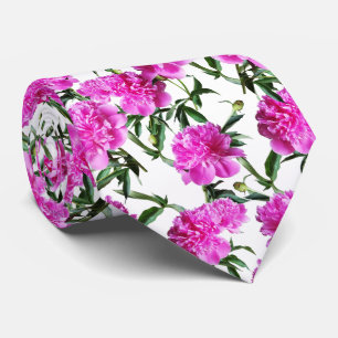 Peonies. Tie