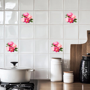 Peonies tile